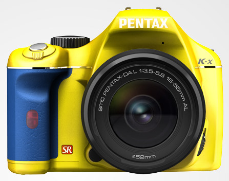 Pentax K-x dzeltens zils