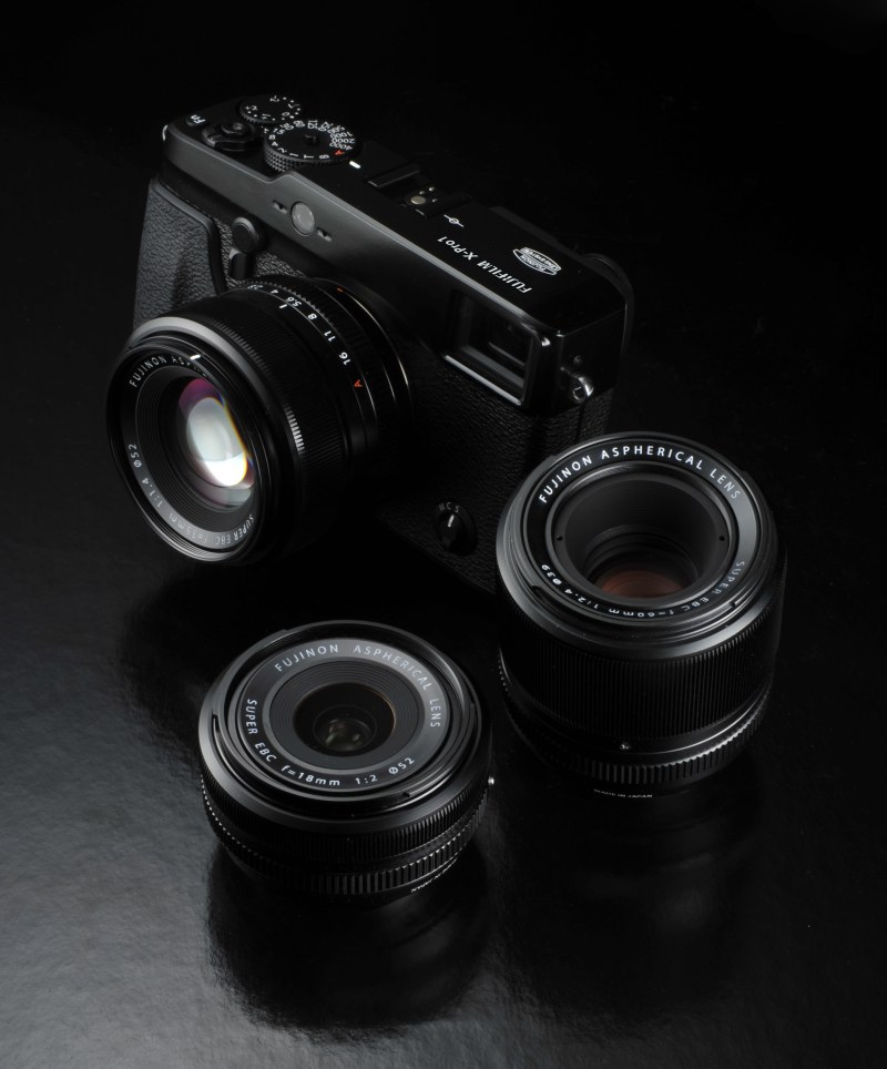 Fujifilm X pro 1 ar objektīviem