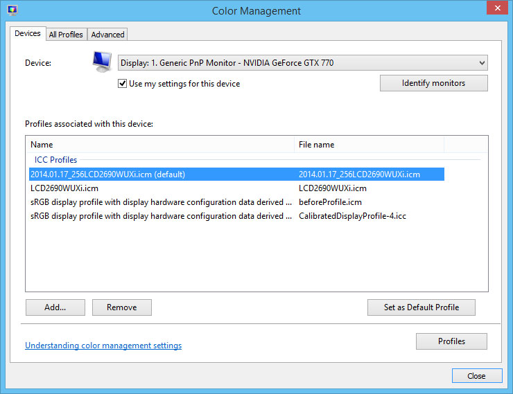 Windows Color Management